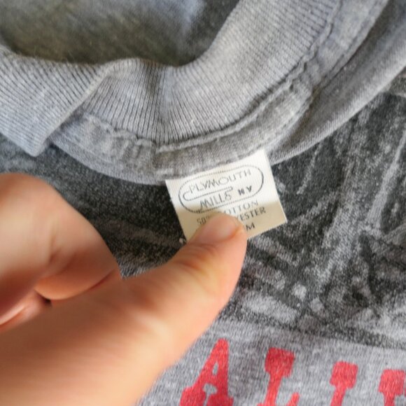 80's Vintage 1981 PETER TOSH North American Tour T Shirt S Plymouth Mills Tag - Picture 4 of 5